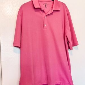 Fairway & Greene Tech Pink Polo Shirt Size L